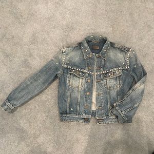 Saint Laurent NEW Studded Denim Jacket